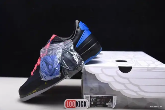 Cheap MAX 2 DJ4375-004 Retro Black Jordan SP Off-White Low Blue 0316