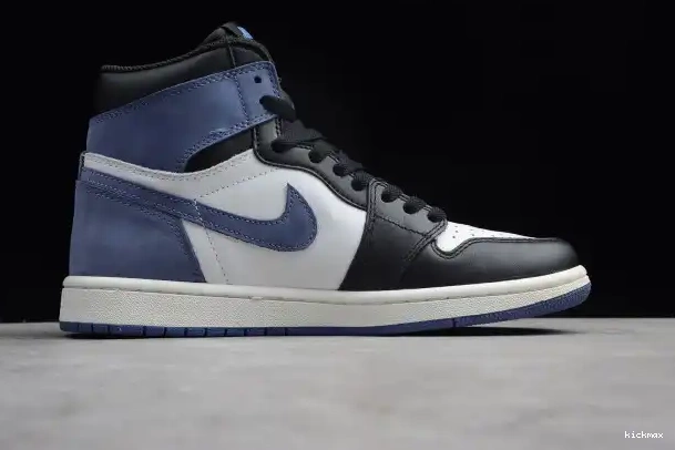 Cheap MAX OG 555088-115 Blue Jordan Retro High Air 1 Moon 0316